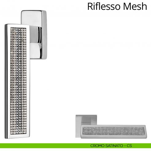 Riflesso Mesh Linea Calì cromo satinato + mesh crystal