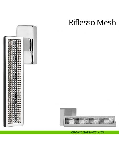Riflesso Mesh Linea Calì cromo satinato + mesh crystal