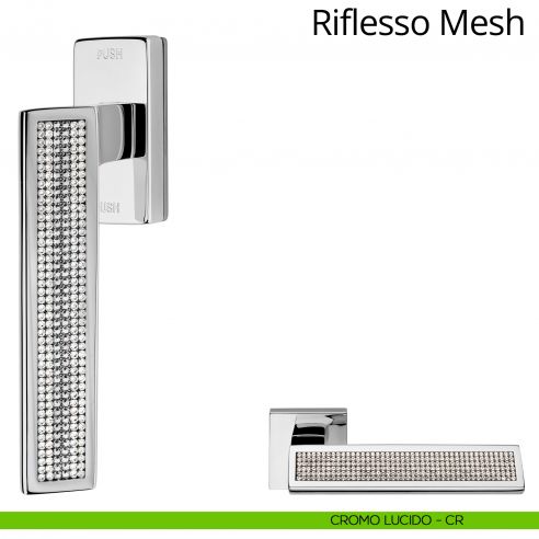 Riflesso Mesh Linea Calì cromo lucido + mesh cristal
