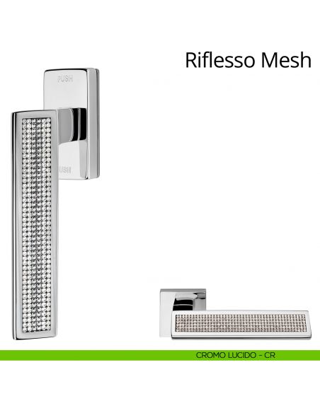 Riflesso Mesh Linea Calì cromo lucido + mesh cristal