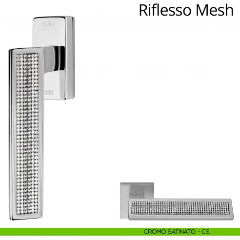 Riflesso Mesh Linea Calì cromo satinato + mesh cristal