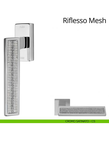 Riflesso Mesh Linea Calì cromo satinato + mesh cristal