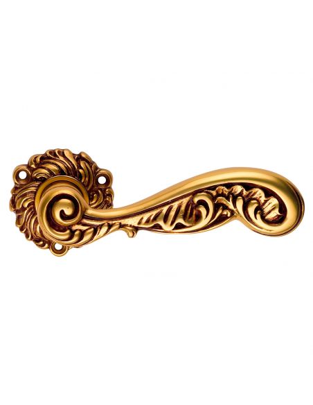 Maniglia per porta interna Rococò Linea Calì con rosetta artistica