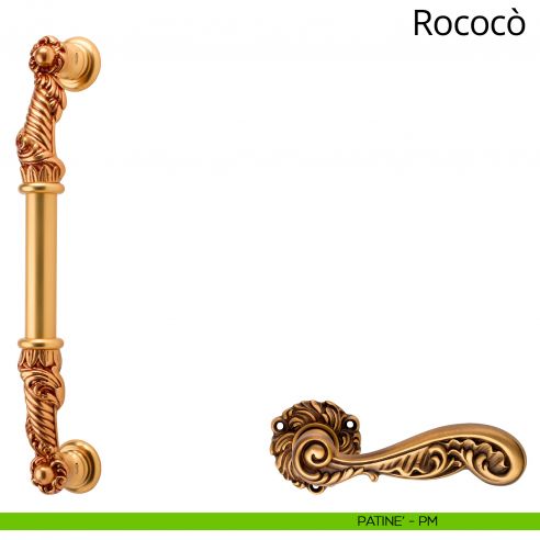 Maniglione per porta Rococò Linea Calì patinè