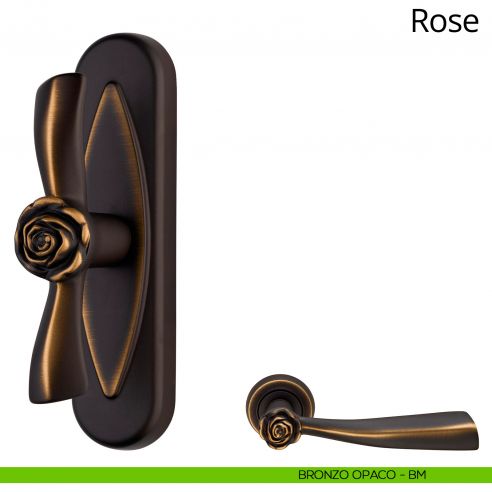 Maniglia per finestra cremonese Rose Linea Calì bronzo opaco