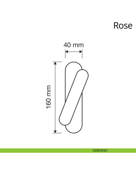 Maniglia per finestra cremonese Rose Linea Calì disegno