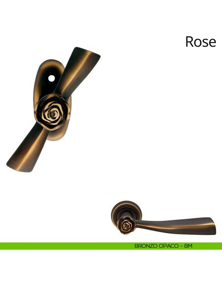 Maniglia per finestra martellina Rose Linea Calì bronzo opaco