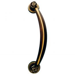 Maniglione zancato per porta Rose Linea Calì con rosette tonde