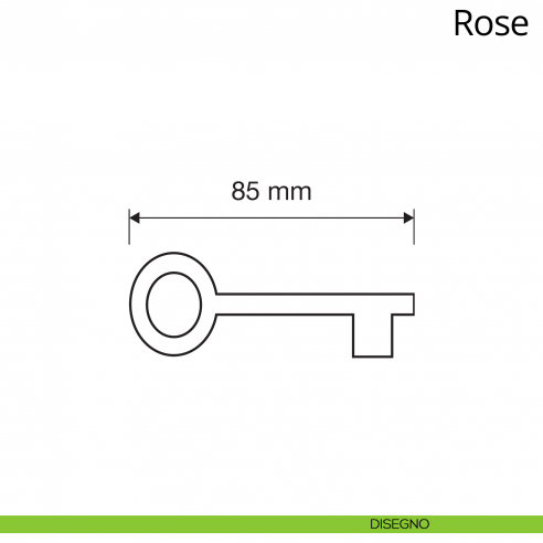 Chiave per porta interna Rose Linea Calì