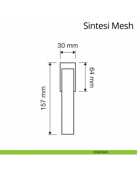 Maniglia per finestra con Swarovski martellina DK Sintesi Mesh Linea Calì disegno