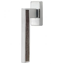 Maniglia per finestra con legno martellina DK Sintesi Wengè Linea Calì