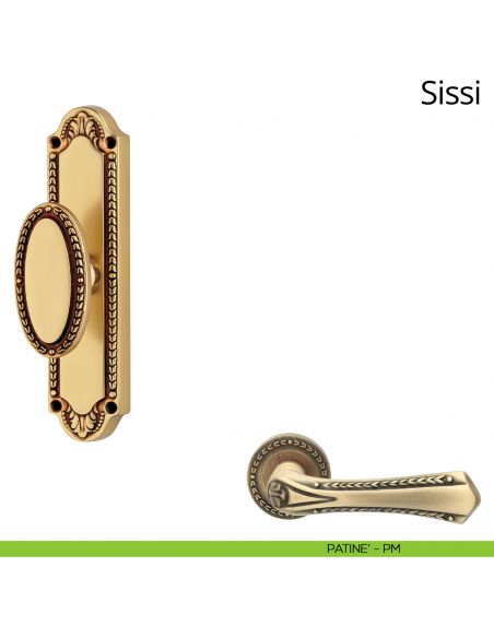 Maniglia per finestra cremonese Sissi Linea Calì patinè