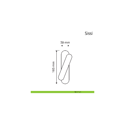 Maniglia per finestra cremonese Sissi Linea Calì disegno