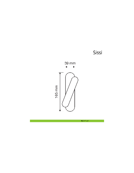 Maniglia per finestra cremonese Sissi Linea Calì disegno