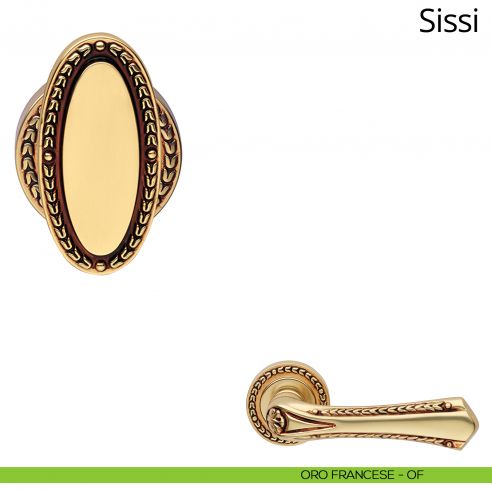Pomolo per porta girevole Sissi Linea Calì oro francese