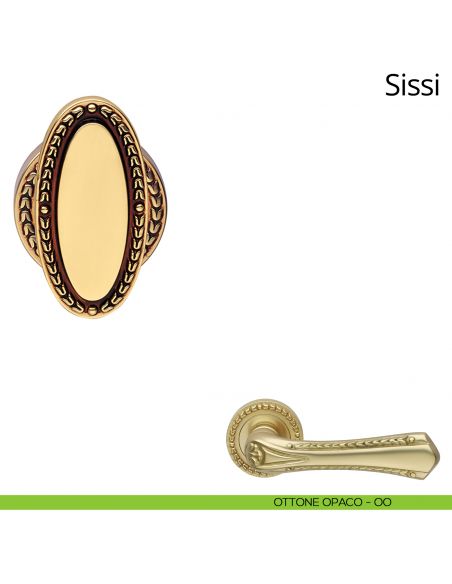 Pomolo per porta girevole Sissi Linea Calì ottone opaco