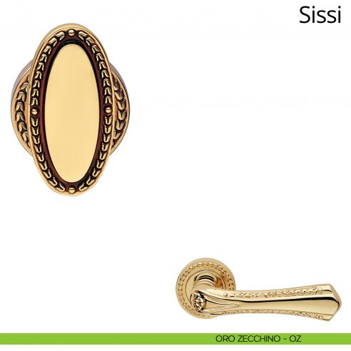 Pomolo per porta girevole Sissi Linea Calì oro zecchino