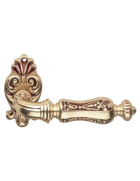 Maniglia per porta interna Soleil Linea Calì con rosetta artistica