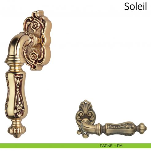 Maniglia per finestra martellina DK Soleil Linea Calì patinè