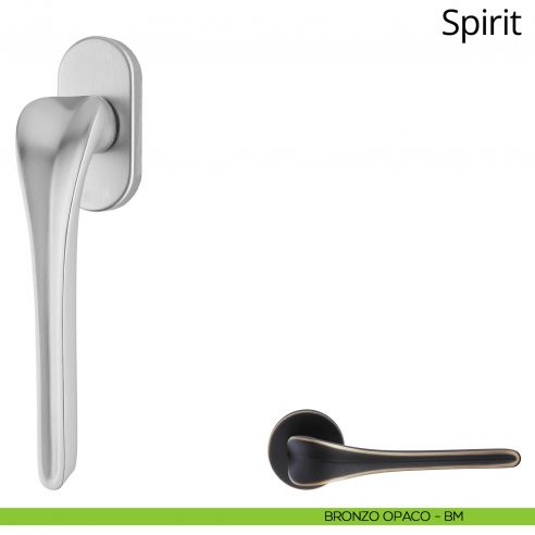 Maniglia per finestra martellina DK Spirit Linea Calì bronzo opaco