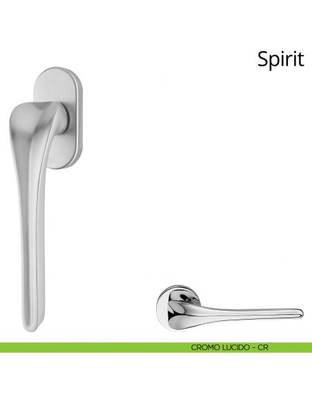 Maniglia per finestra martellina DK Spirit Linea Calì cromo