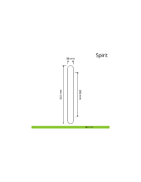 Maniglione per porta Spirit Linea Calì disegno