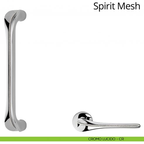 Maniglione per porta con swarovski Spirit Mesh Linea Calì cromo