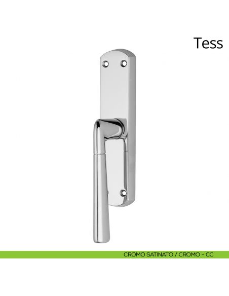 Maniglia per finestra cremonese Tess Linea Calì cromo satinato - cromo