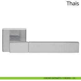 Maniglia per porta interna Thais Linea Calì rosetta quadrata tradizionale 2