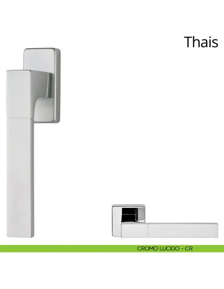 Maniglia per finestra martellina DK Thais Linea Calì cromo