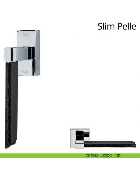 Maniglia per finestra martellina DK antintrusione Slim Pelle Linea Calì