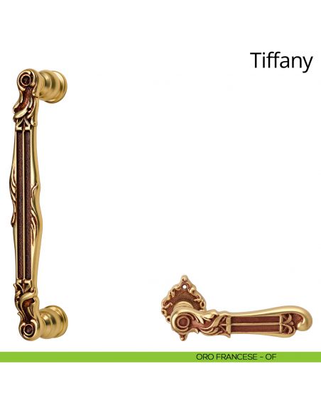 Maniglione per porta Tiffany Linea Calì oro francese