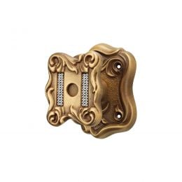 Pomolo per porta con Swarovski fisso Tiffany Mesh Linea Calì rosetta artistica