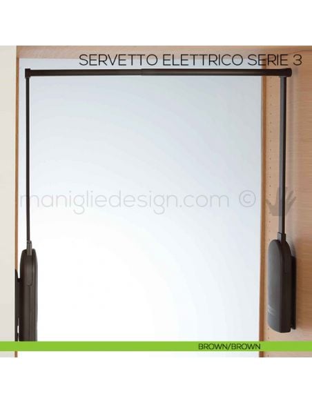 Servetto Elettrico per armadio brown/brown