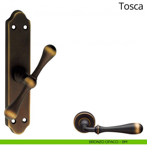 Maniglia per finestra cremonese Tosca Linea Calì bronzo opaco