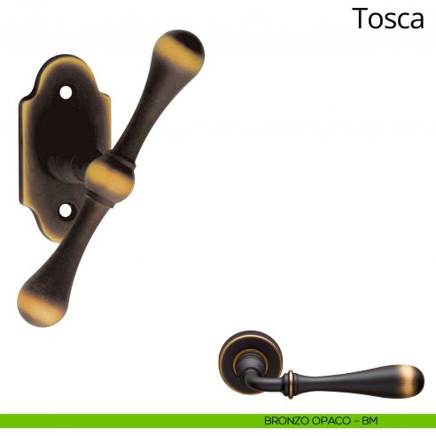 Maniglia per finestra martellina Tosca Linea Calì bronzo opaco
