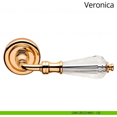 Maniglia Swarovski per porta Veronica Linea Calì oro zecchino