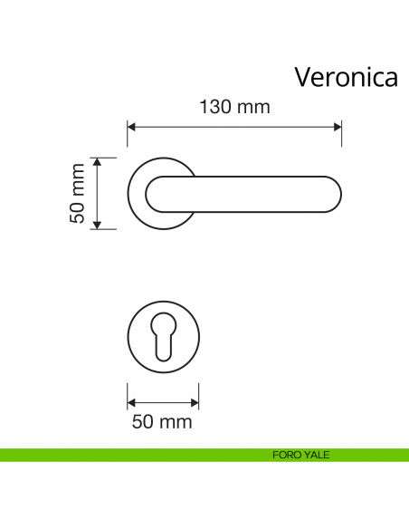 Maniglia Swarovski per porta Veronica Linea Calì foro yale