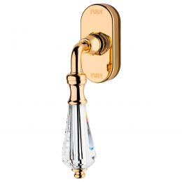 Maniglia Swarovski per finestra martellina DK antintrusione Veronica Linea Calì