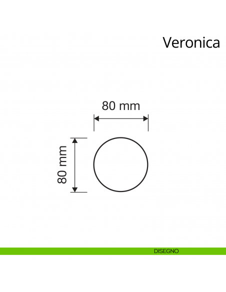 Pomolo Swarovski per porta fisso Veronica Linea Calì 80 mm disegno