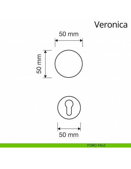 Pomolo Swarovski per porta girevole Veronica Linea Calì foro yale