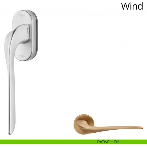 Maniglia per finestra martellina DK antintrusione Wind Linea Calì
