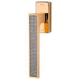 Maniglia per finestra con Swarovski martellina DK antintrusione Zen Mesh Linea Calì