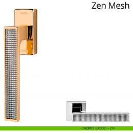 Maniglia per finestra con Swarovski martellina DK antintrusione Zen Mesh Linea Calì 2