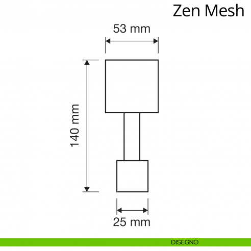 Appendiabiti con Swarovski a parete Zen Mesh Linea Calì disegno