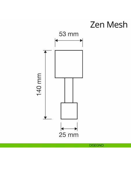 Appendiabiti con Swarovski a parete Zen Mesh Linea Calì disegno