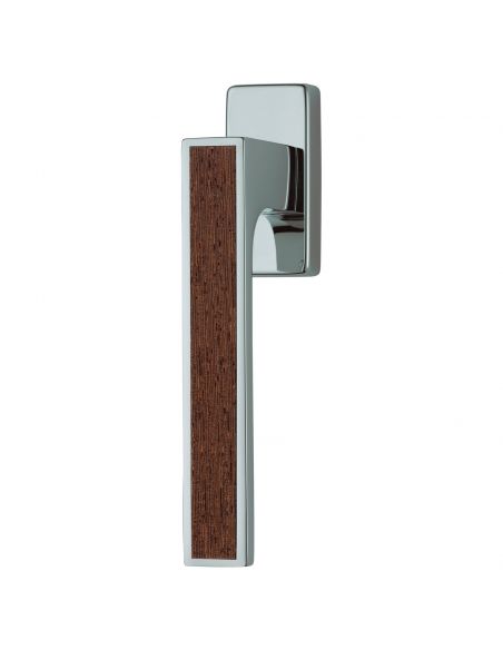 Maniglia per finestra con Legno martellina DK Zen Wengè Linea Calì