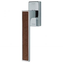 Maniglia per finestra con Legno martellina DK antintrusione Zen Wengè Linea Calì