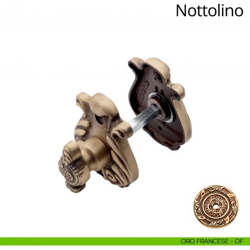 Nottolino per porta 015 Linea Calì con rosetta sagomata
