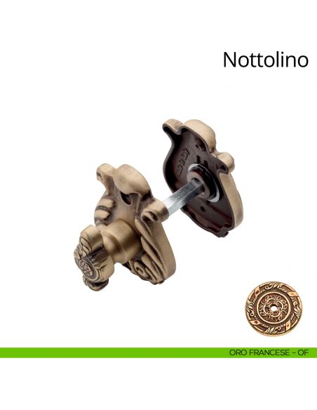 Nottolino per porta 015 Linea Calì con rosetta sagomata